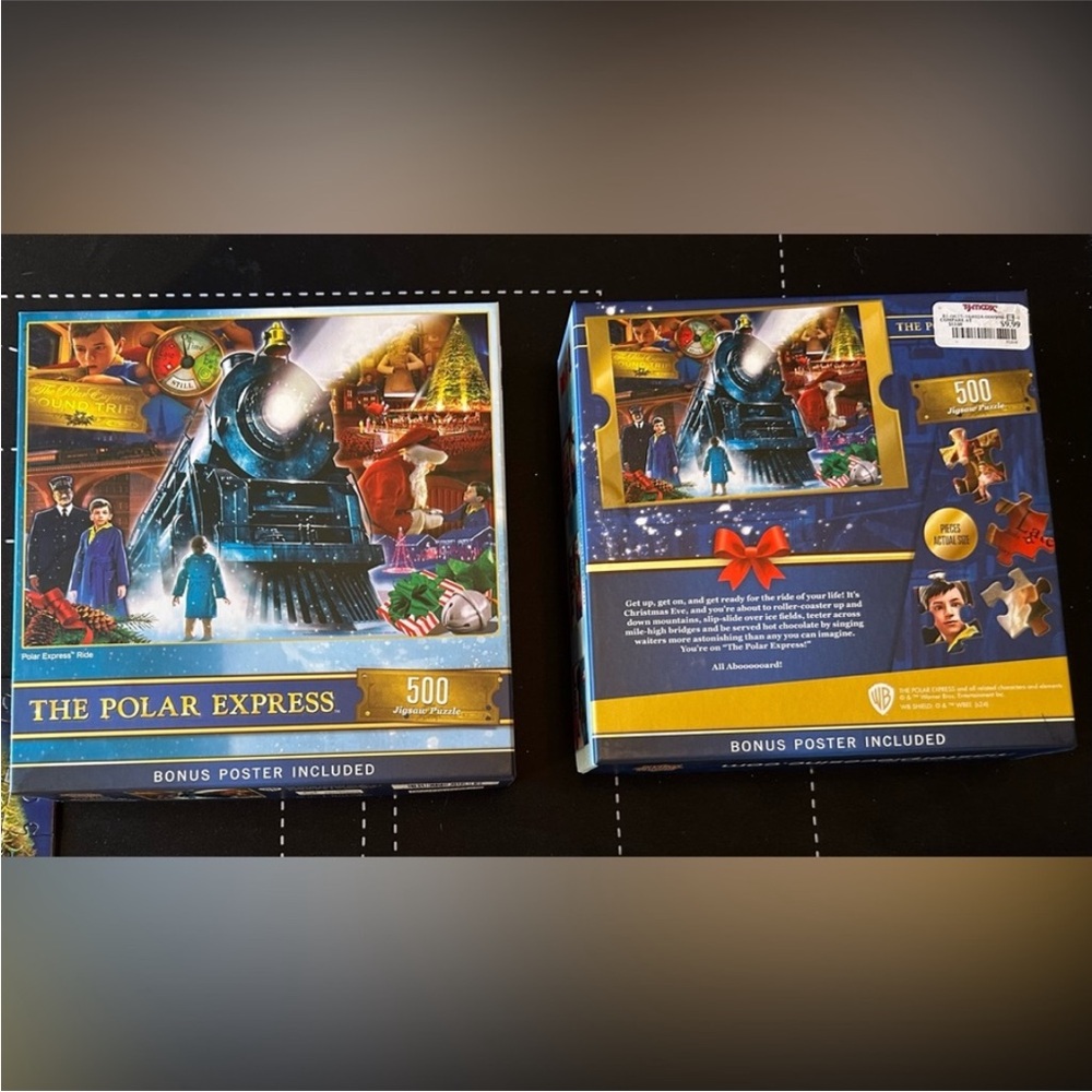 Warner Bros. The Polar Express Puzzle - Blue and Gold